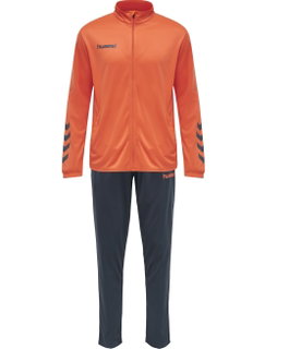 hummel Trainingsanzug hmlPROMO Poly (Jacke und Hose) orange/anthrazitgrau Herren