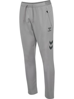 hummel Trainingshose hmlCIMA 2.0 Pants (rec. Polyester, mit Reißverschlusstaschen) lang grau Herren