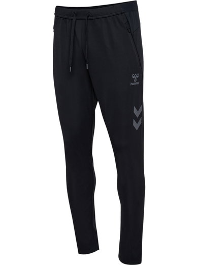 hummel Trainingshose hmlCIMA 2.0 Pants (rec. Polyester, mit Reißverschlusstaschen) lang schwarz Herren
