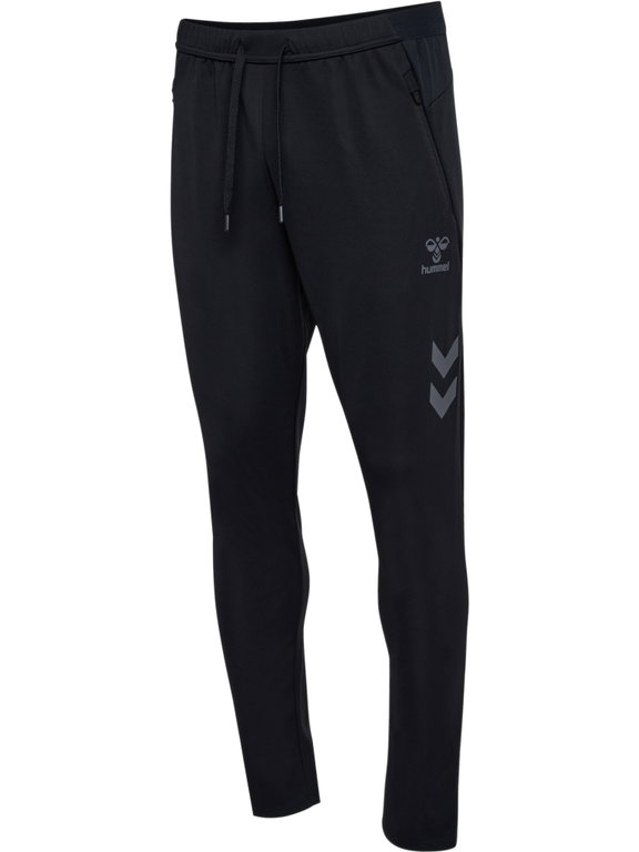 hummel Trainingshose hmlCIMA 2.0 Pants (rec. Polyester, mit Reißverschlusstaschen) lang schwarz Herren