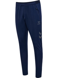 hummel Trainingshose hmlCIMA 2.0 Pants (rec. Polyester, mit Reißverschlusstaschen) lang marineblau Herren