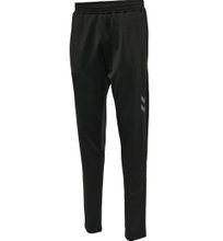 hummel Trainingshose hmlQ4 Poly Pant (Interlock-Stoff) lang schwarz Herren