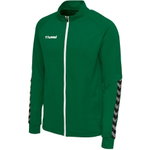 hummel Sport-Trainingsjacke hmlAUTHENTIC Poly Zip (gestrickter Polyester, mit Reißverschlusstaschen) dunkelgrün Kinder