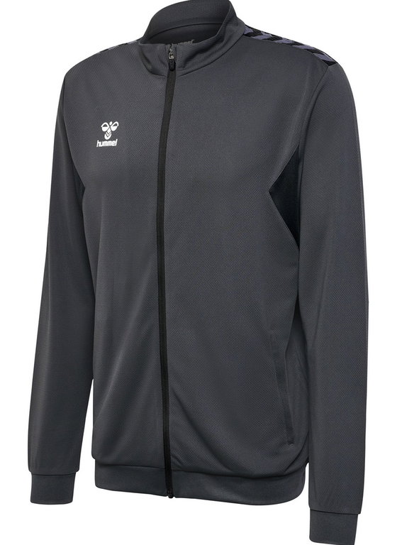hummel Sport-Trainingsjacke hmlAUTHENTIC PL Full-Zip (100% Polyester) asphaltgrau Herren