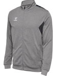 hummel Sport-Trainingsjacke hmlAUTHENTIC PL Full-Zip (100% Polyester) grau Herren