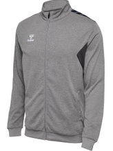 hummel Sport-Trainingsjacke hmlAUTHENTIC PL Full-Zip (100% Polyester) grau Herren