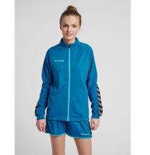 hummel Sport training jacket hmlAUTHENTIC Poly Zip (knitted polyester, with zip pockets) teal blue Women