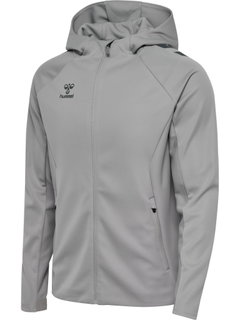 hummel Training Jacket hmlCIMA 2.0 Zip Hoodie (recycled Polyester, with hood) grey Men's