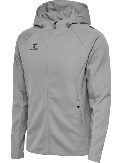 hummel Trainingsjacke hmlCIMA 2.0 Zip Hoodie (rec. Polyester, mit Kapuze) grau Herren