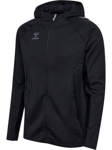 hummel Trainingsjacke hmlCIMA 2.0 Zip Hoodie (rec. Polyester, mit Kapuze) schwarz Herren
