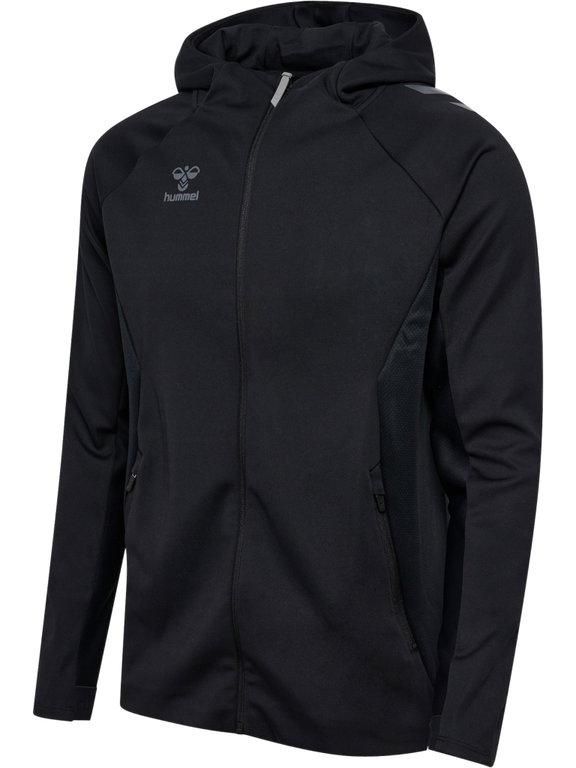 hummel Trainingsjacke hmlCIMA 2.0 Zip Hoodie (rec. Polyester, mit Kapuze) schwarz Herren