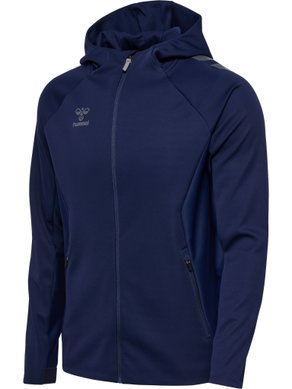 hummel Training Jacket hmlCIMA 2.0 Zip Hoodie (recycled Polyester, with hood) navy blue Men's