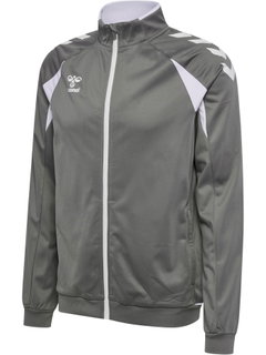 hummel Trainingsjacke hmlCORE 2.0 Track Zip (100% rec. Polyester) grau/weiss Herren