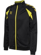 hummel Training Jacket hmlCORE 2.0 Track Zip (100% recycled Polyester) black/yellow Men's