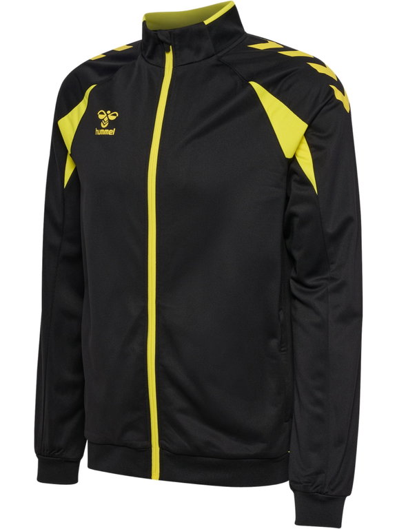 hummel Trainingsjacke hmlCORE 2.0 Track Zip (100% rec. Polyester) schwarz/gelb Herren