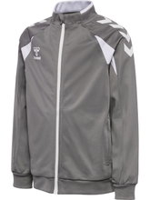 hummel Training Jacket hmlCORE 2.0 Track Zip (100% recycled Polyester) grey/white boys