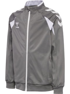 hummel Trainingsjacke hmlCORE 2.0 Track Zip (100% rec. Polyester) grau/weiss Jungen