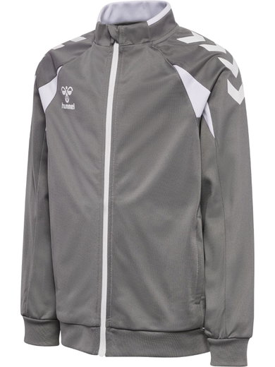 hummel Training Jacket hmlCORE 2.0 Track Zip (100% recycled Polyester) grey/white boys