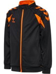 hummel Training Jacket hmlCORE 2.0 Track Zip (100% recycled Polyester) black/orange Boys