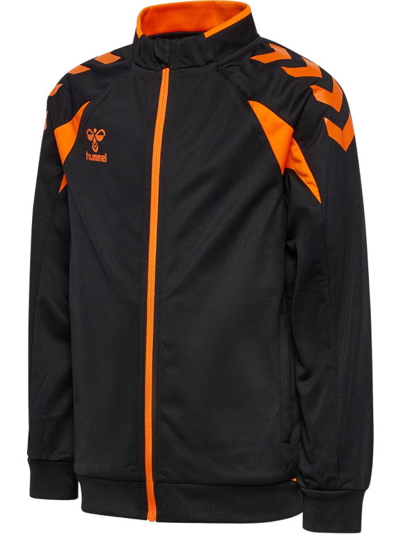 hummel Trainingsjacke hmlCORE 2.0 Track Zip (100% rec. Polyester) schwarz/orange Jungen