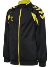 hummel Training Jacket hmlCORE 2.0 Track Zip (100% recycled Polyester) black/yellow boys