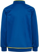 hummel Training Jacket hmlCORE 2.0 Track Zip (100% recycled Polyester) blue/yellow Boys