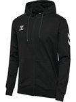 hummel Trainingsjacke hmlGO 2.0 Chevron Full-Zip Hoodie (Baumwolle, mit Kapuze) schwarz Herren