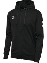 Hummel Training Jacket hmlGO 2.0 Chevron Full-Zip Hoodie (Cotton, with Hood) Black Men's