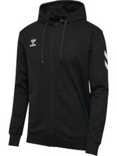 hummel Trainingsjacke hmlGO 2.0 Chevron Full-Zip Hoodie (Baumwolle, mit Kapuze) schwarz Herren
