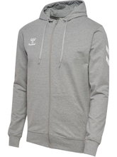 hummel Training Jacket hmlGO 2.0 Chevron Full-Zip Hoodie (Cotton, with Hood) grey Men's