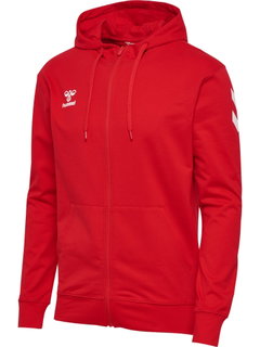 hummel Trainingsjacke hmlGO 2.0 Chevron Full-Zip Hoodie (Baumwolle, mit Kapuze) rot Herren
