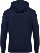 hummel Training Jacket hmlGO 2.0 Chevron Full-Zip Hoodie (Cotton, with Hood) navy blue Men's