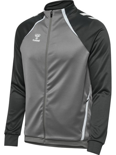hummel Trainingsjacke hmlLEAD 2.0 Track Zip (hohe Atmungsaktivität) grau/schwarz Herren