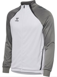 Hummel Training Jacket hmlLEAD 2.0 Track Zip (high breathability) white/grey men's