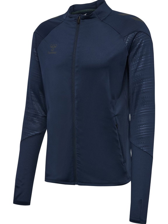 hummel Trainingsjacke hmlPRO Training Zip (rec. Polyester, schnelltrocknend) marineblau Herren