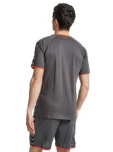 hummel Sport T-shirt hmlAUTHENTIC Training Tee (Cotton-Polyester blend) Short sleeve asphalt grey Men