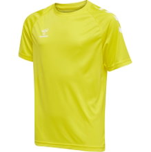 hummel Sport-Tshirt hmlCORE XK Core Poly (Interlock-Stoff) Kurzarm gelb Kinder