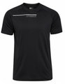 hummel Sport-Tshirt hmlCOURT Light Weight (atmungsaktiv, schnelltrocknend) schwarz/hellgrau Herren