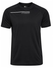Hummel Sport T-shirt hmlCOURT Light Weight (breathable, quick-drying) black/light grey men's