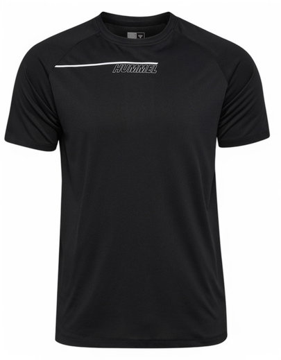 hummel Sport-Tshirt hmlCOURT Light Weight (atmungsaktiv, schnelltrocknend) schwarz/hellgrau Herren