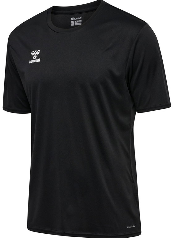 hummel Sport-Tshirt hmlESSENTIAL (100% rec. Polyester) Kurzarm schwarz Herren