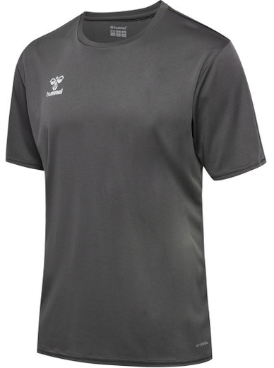 hummel Sport-Tshirt hmlESSENTIAL (100% rec. Polyester) Kurzarm dunkelgrau Herren