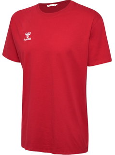 hummel Sport/Freizeit-Tshirt hmlGO 2.0 (Bio-Baumwolle, klassisch Design) Kurzarm rot Herren