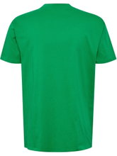 hummel Sport/Freizeit-Tshirt hmlGO 2.0 (Bio-Baumwolle, klassisch Design) Kurzarm grün Herren