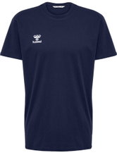 hummel Sport/Leisure T-shirt hmlGO 2.0 (Organic Cotton, Classic Design) Short Sleeve Navy Blue Men's