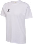 hummel Sport/Freizeit-Tshirt hmlGO 2.0 (Bio-Baumwolle, klassisch Design) Kurzarm weiss Herren