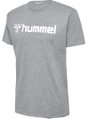 hummel Sport/Freizeit-Tshirt hmlGO 2.0 Logo (Bio-Baumwolle) Kurzarm grau Herren