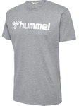 hummel Sport/Freizeit-Tshirt hmlGO 2.0 Logo (Bio-Baumwolle) Kurzarm grau Herren