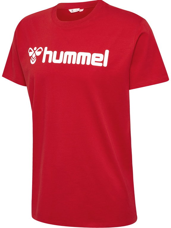 hummel Sport/Freizeit-Tshirt hmlGO 2.0 Logo (Bio-Baumwolle) Kurzarm rot Herren