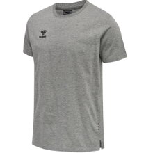 hummel Sport T-shirt hmlMOVE Grid Cotton (100% Cotton) Short Sleeve Light Grey Men